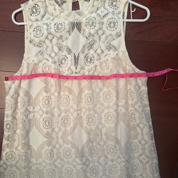 ERIN by Erin Fetherston Cream Lace Midi Dress - Picture 8 of 10